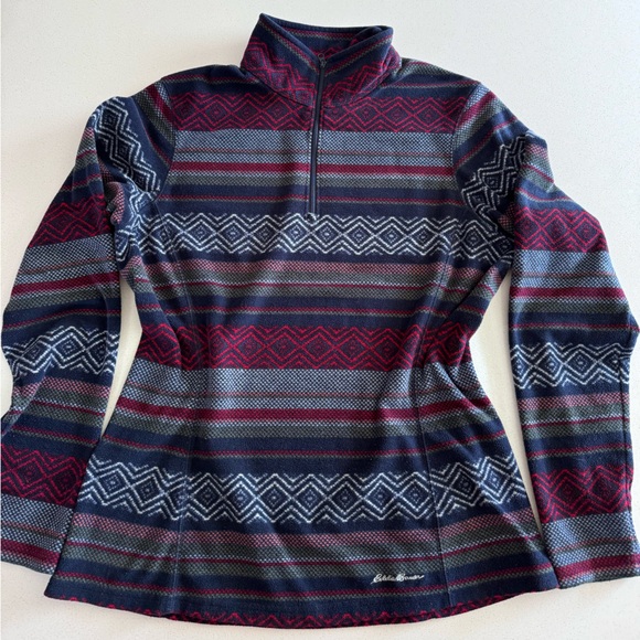 Eddie Bauer pullover base layer warm granola girl top size small - Picture 1 of 9